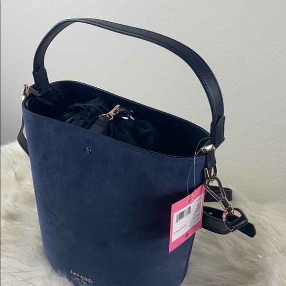 KATE SPADE SUZY SUEDE SMALL BUCKET SHOULDER BAG - Picture 10 of 10